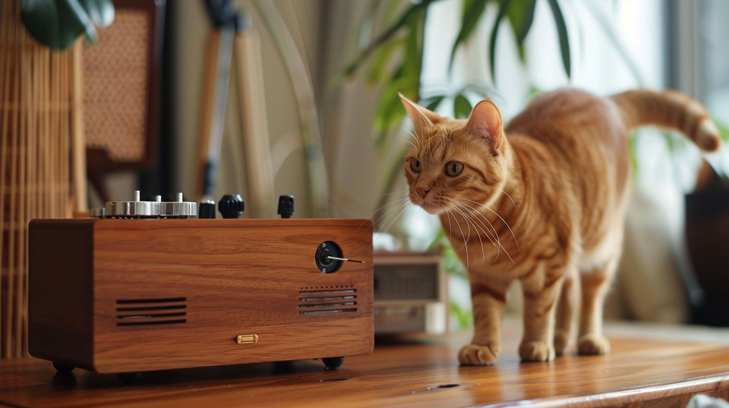 Laute Musik als Stress für Katzen