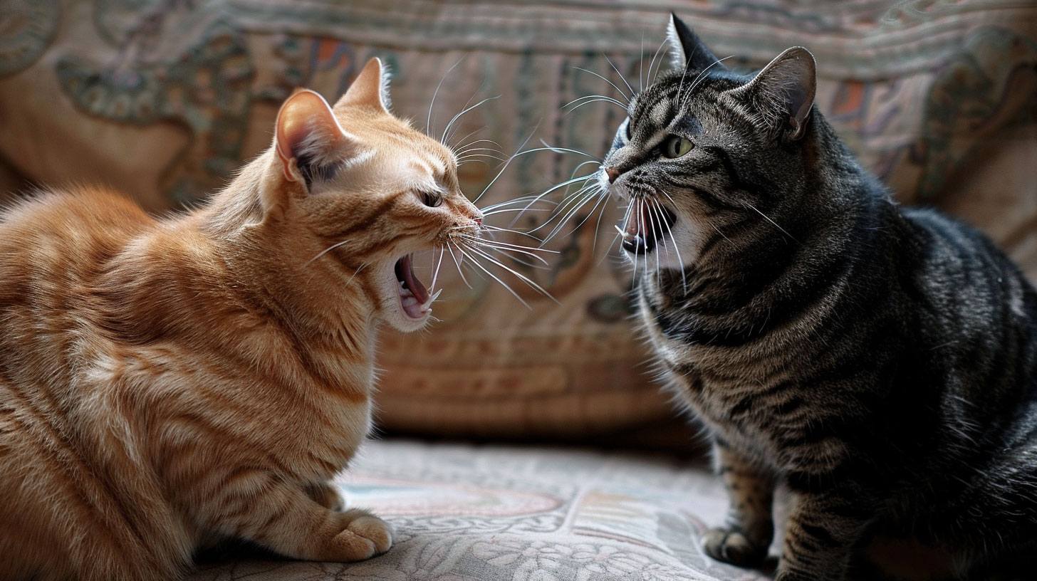 Revierkampf bei Katzen