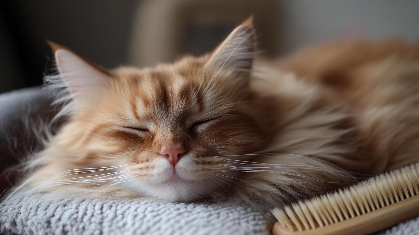 Die richtige Bürste für langhaarige Katzen