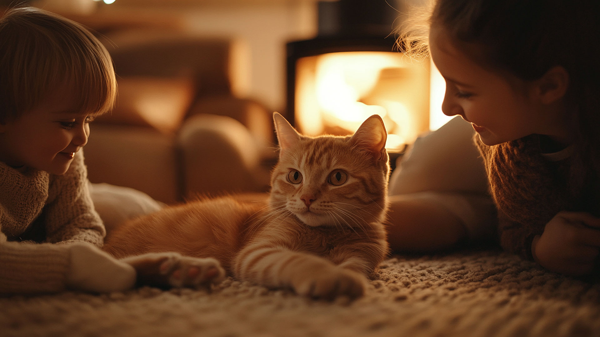 Katzen und Kinder